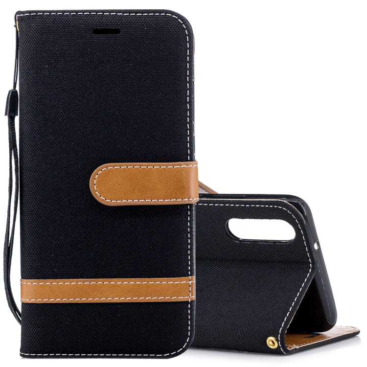 For Huawei P20 Denim Texture TPU + PU Horizontal Flip Leather Case with Holder & Card Slots & Wallet & Lanyard