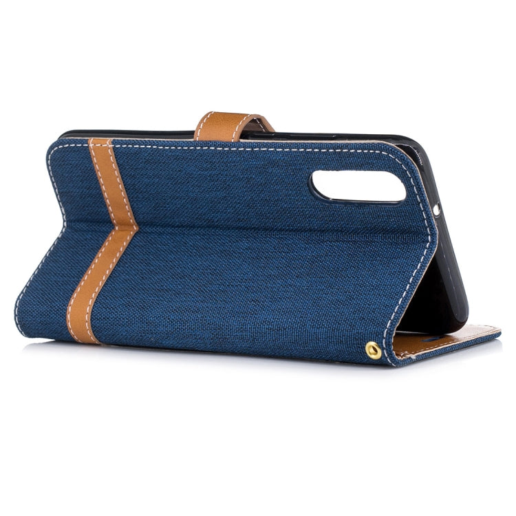 For Huawei P20 Denim Texture TPU + PU Horizontal Flip Leather Case with Holder & Card Slots & Wallet & Lanyard