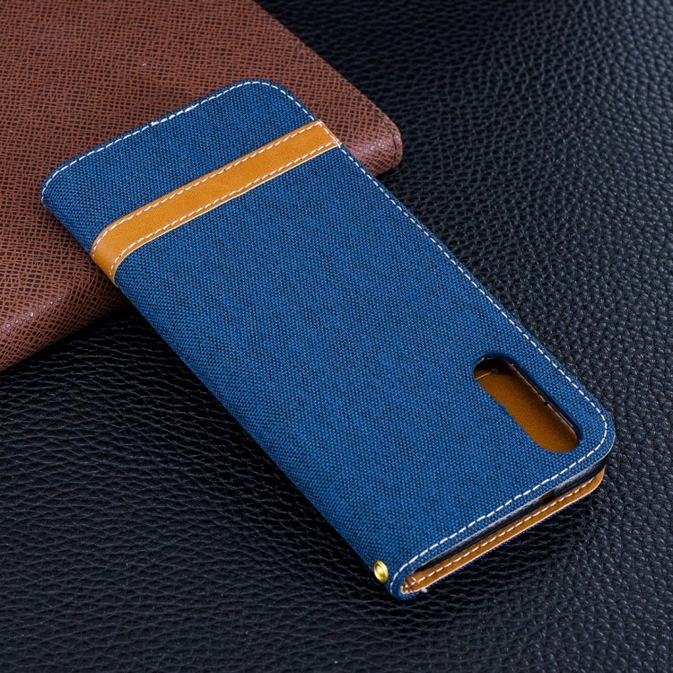 For Huawei P20 Denim Texture TPU + PU Horizontal Flip Leather Case with Holder & Card Slots & Wallet & Lanyard