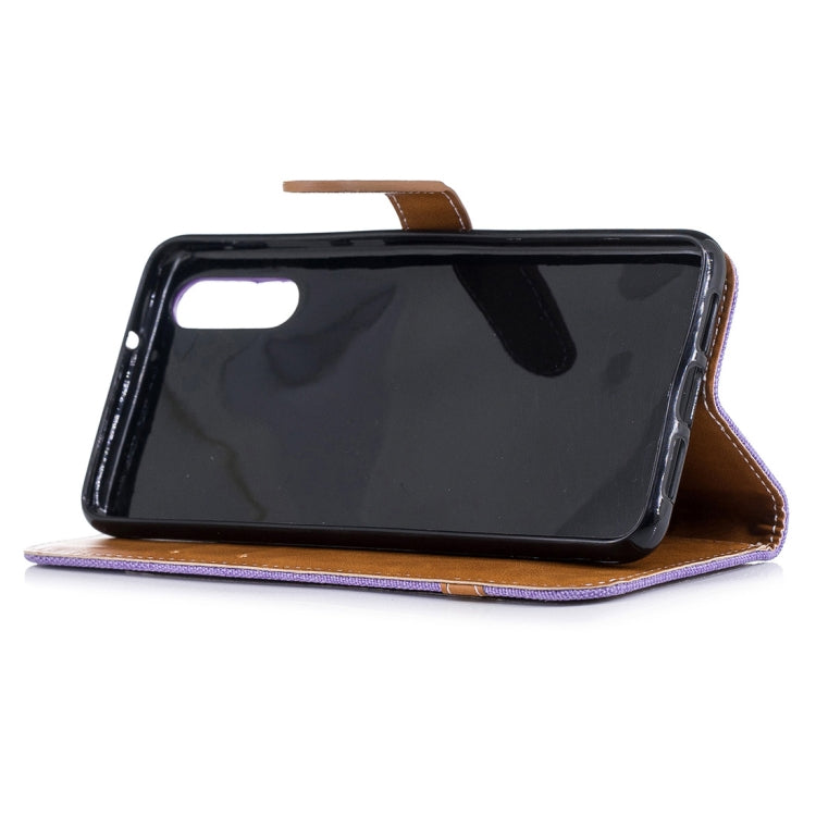 For Huawei P20 Denim Texture TPU + PU Horizontal Flip Leather Case with Holder & Card Slots & Wallet & Lanyard