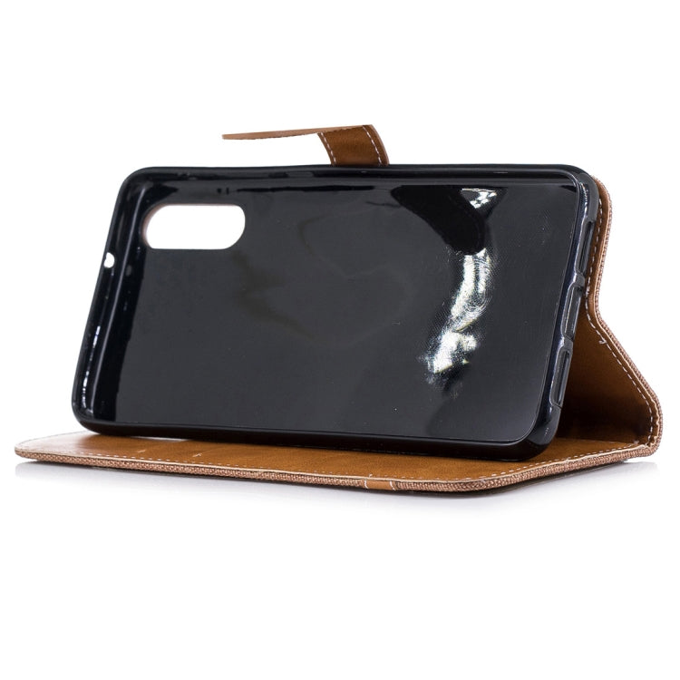 For Huawei P20 Denim Texture TPU + PU Horizontal Flip Leather Case with Holder & Card Slots & Wallet & Lanyard