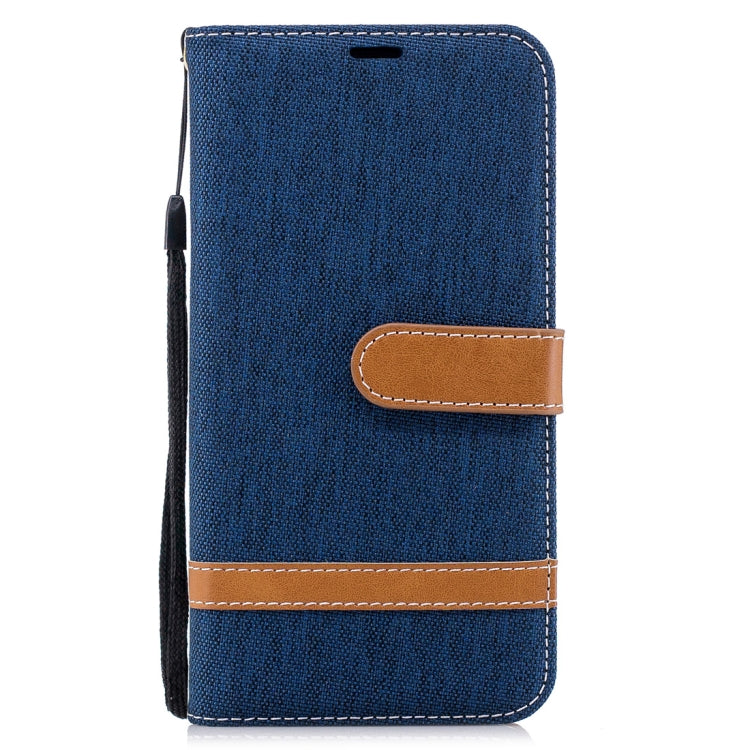 For Huawei P20 Lite & nova 3e Denim Texture TPU + PU Horizontal Flip Leather Case with Holder & Card Slots & Wallet & Lanyard