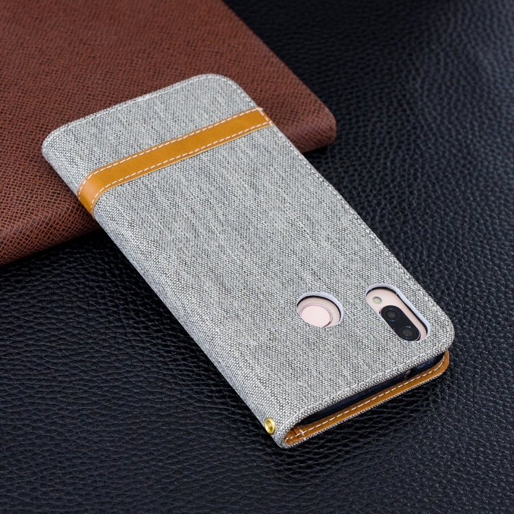 For Huawei P20 Lite & nova 3e Denim Texture TPU + PU Horizontal Flip Leather Case with Holder & Card Slots & Wallet & Lanyard