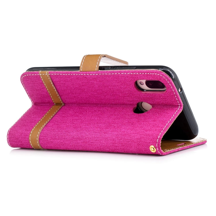 For Huawei P20 Lite & nova 3e Denim Texture TPU + PU Horizontal Flip Leather Case with Holder & Card Slots & Wallet & Lanyard