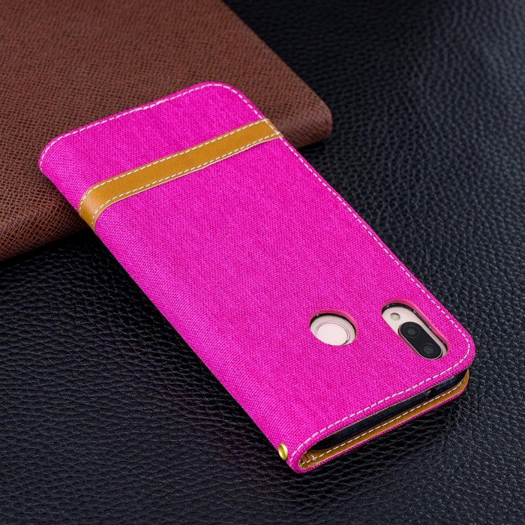 For Huawei P20 Lite & nova 3e Denim Texture TPU + PU Horizontal Flip Leather Case with Holder & Card Slots & Wallet & Lanyard
