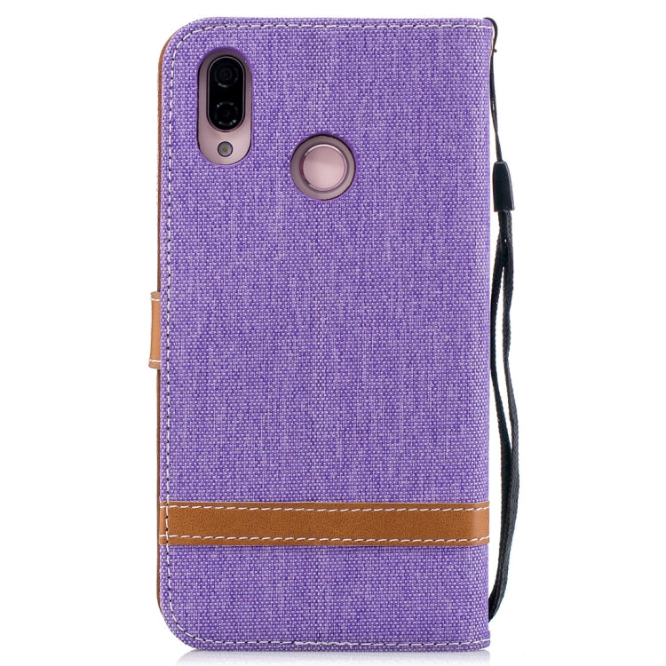 For Huawei P20 Lite & nova 3e Denim Texture TPU + PU Horizontal Flip Leather Case with Holder & Card Slots & Wallet & Lanyard
