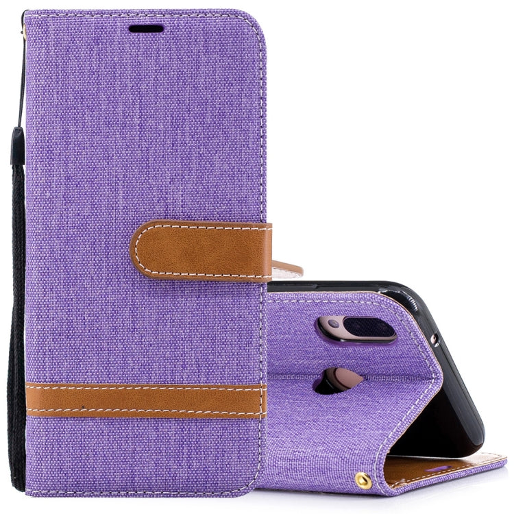 For Huawei P20 Lite & nova 3e Denim Texture TPU + PU Horizontal Flip Leather Case with Holder & Card Slots & Wallet & Lanyard