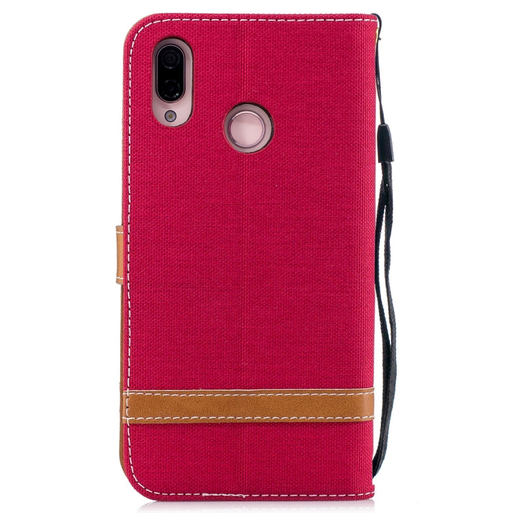 For Huawei P20 Lite & nova 3e Denim Texture TPU + PU Horizontal Flip Leather Case with Holder & Card Slots & Wallet & Lanyard