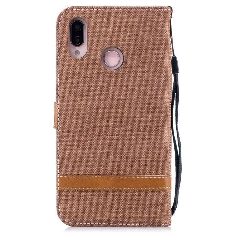 For Huawei P20 Lite & nova 3e Denim Texture TPU + PU Horizontal Flip Leather Case with Holder & Card Slots & Wallet & Lanyard