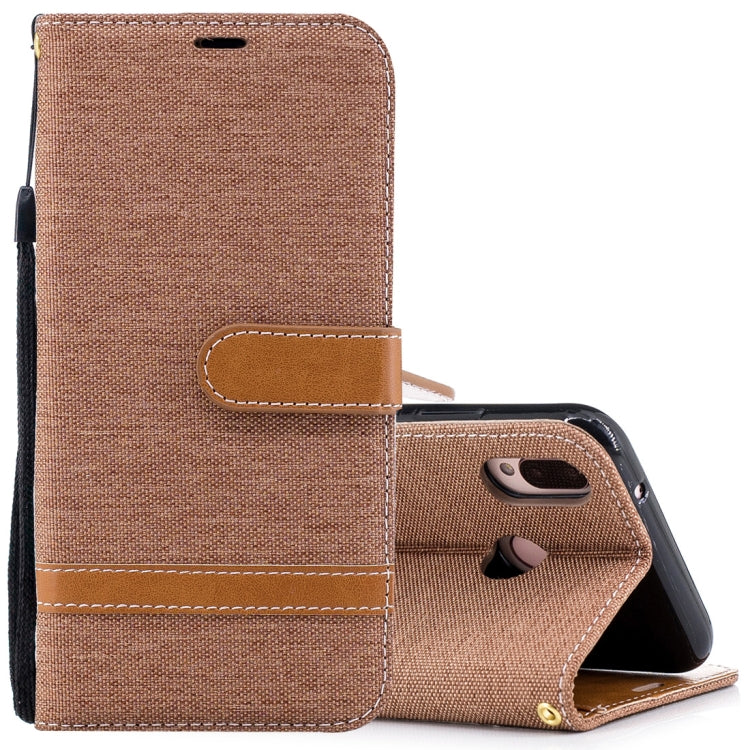 For Huawei P20 Lite & nova 3e Denim Texture TPU + PU Horizontal Flip Leather Case with Holder & Card Slots & Wallet & Lanyard