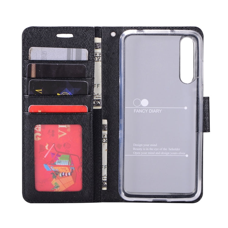 For Huawei P20 Silk Texture Horizontal Flip Leather Case with Holder & Card slots & Wallet & Photo Frame