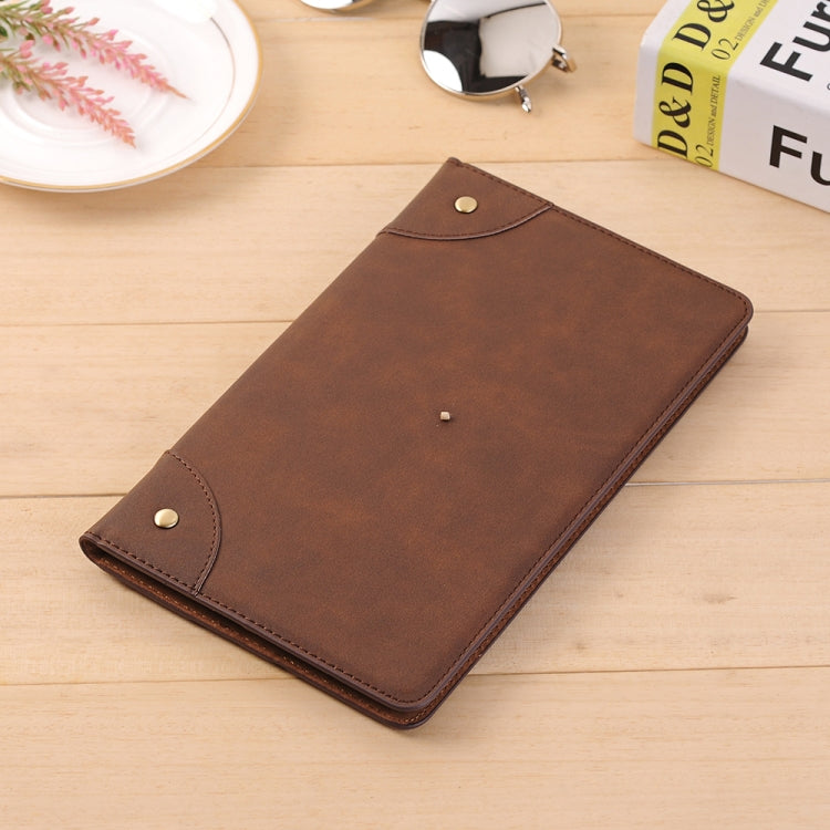 For Huawei MediaPad M5 8.4 inch Vintage Book Style Horizontal Flip Environmental PU Leather Case with Holder & Card Slots & Wallet & Photo Frame