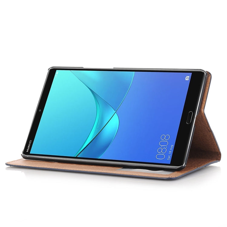 For Huawei MediaPad M5 8.4 inch Vintage Book Style Horizontal Flip Environmental PU Leather Case with Holder & Card Slots & Wallet & Photo Frame