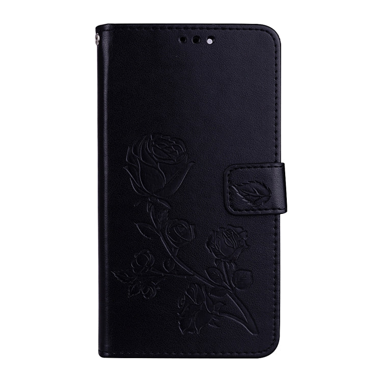 For Huawei Honor 7X Rose Embossed Horizontal Flip Environmental PU Leather Case with Holder & Card Slots & Wallet