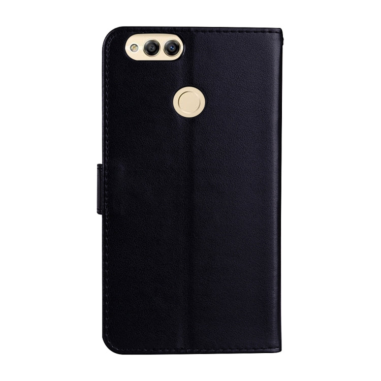 For Huawei Honor 7X Rose Embossed Horizontal Flip Environmental PU Leather Case with Holder & Card Slots & Wallet