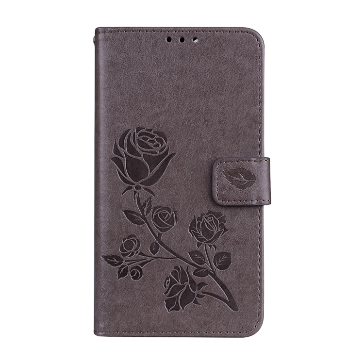 For Huawei Honor 7X Rose Embossed Horizontal Flip Environmental PU Leather Case with Holder & Card Slots & Wallet