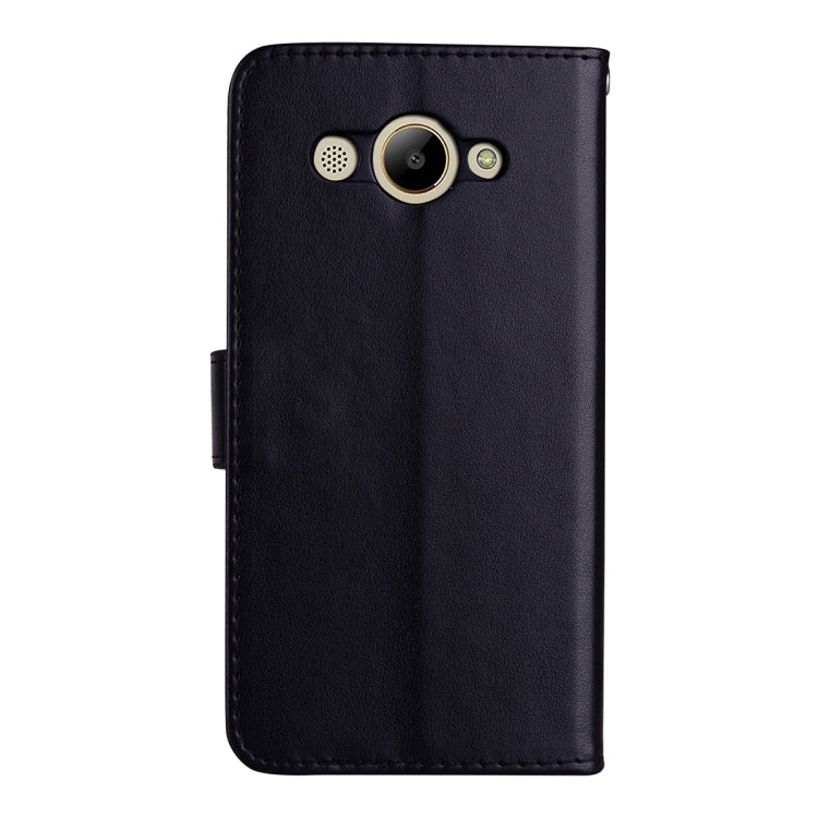 For Huawei Y3 2017 Rose embossed Texture Horizontal Flip Environmental PU Leather Case with Holder & Card Slots & Wallet