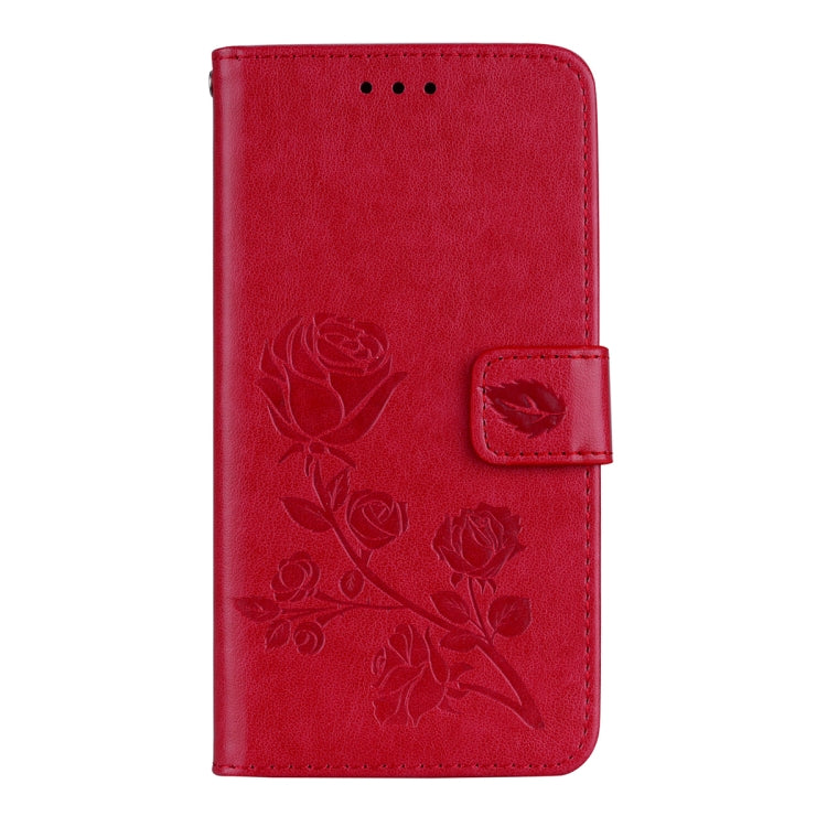 For Huawei Y3 2017 Rose embossed Texture Horizontal Flip Environmental PU Leather Case with Holder & Card Slots & Wallet