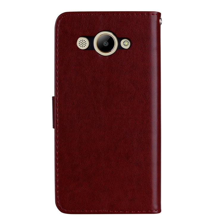 For Huawei Y3 2017 Rose embossed Texture Horizontal Flip Environmental PU Leather Case with Holder & Card Slots & Wallet