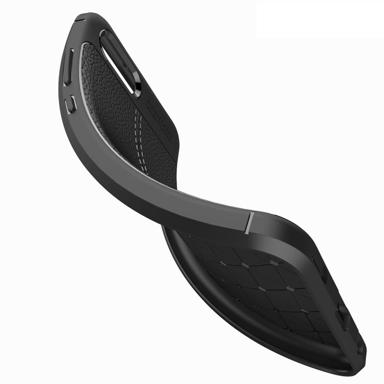 For Huawei Honor View 10 Litchi Texture Soft TPU Anti-skip Protective Cover Back Case