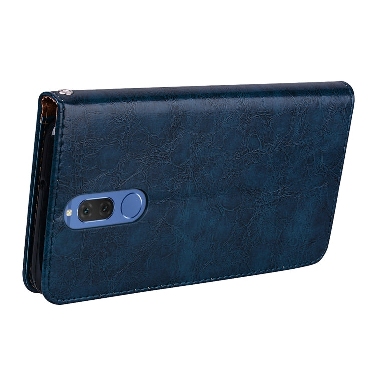 For Huawei Mate 10 Lite & Nova 2i Business Style Oil Wax Texture Horizontal Flip Leather Case with Holder & Card Slots & Wallet