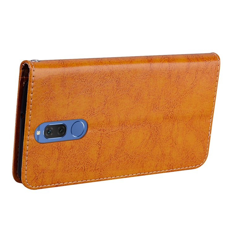 For Huawei Mate 10 Lite & Nova 2i Business Style Oil Wax Texture Horizontal Flip Leather Case with Holder & Card Slots & Wallet