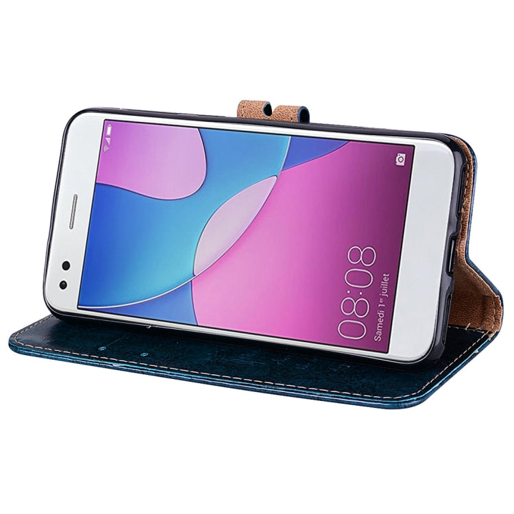 For Huawei P9 lite Mini Business Style Oil Wax Texture Horizontal Flip Leather Case with Holder & Card Slots & Wallet