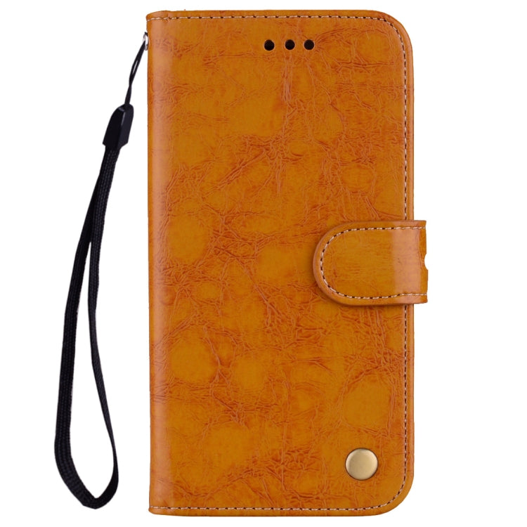 For Huawei Y3 (2017) Business Style Oil Wax Texture Horizontal Flip Leather Case with Holder & Card Slots & Wallet