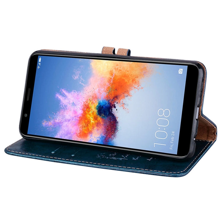 For Huawei Honor Play 7X Business Style Oil Wax Texture Horizontal Flip Leather Case with Holder & Card Slots & Wallet