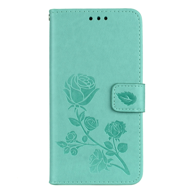 For Huawei P8 Lite 2017 Rose Embossed Horizontal Flip Environmental PU Leather Case with Holder & Card Slots & Wallet