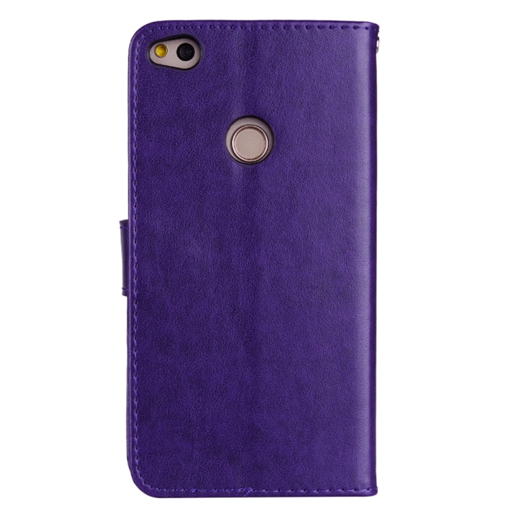 For Huawei P8 Lite 2017 Rose Embossed Horizontal Flip Environmental PU Leather Case with Holder & Card Slots & Wallet