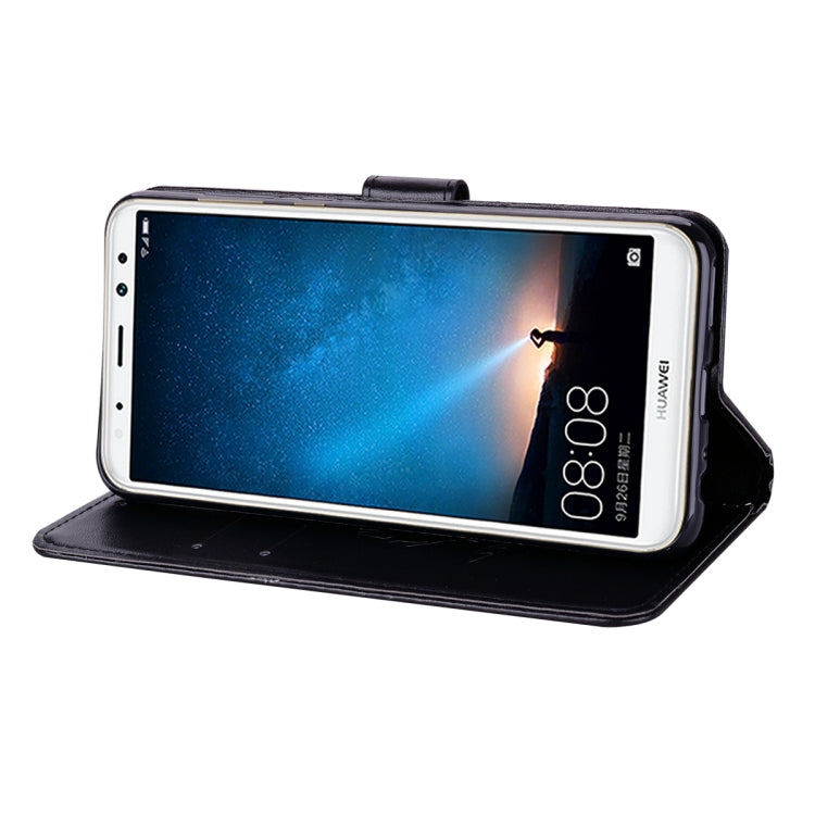 For Huawei Mate 10 Lite Rose Embossed Horizontal Flip Environmental PU Leather Case with Holder & Card Slots & Wallet