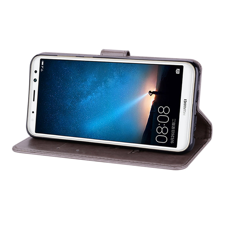 For Huawei Mate 10 Lite Rose Embossed Horizontal Flip Environmental PU Leather Case with Holder & Card Slots & Wallet