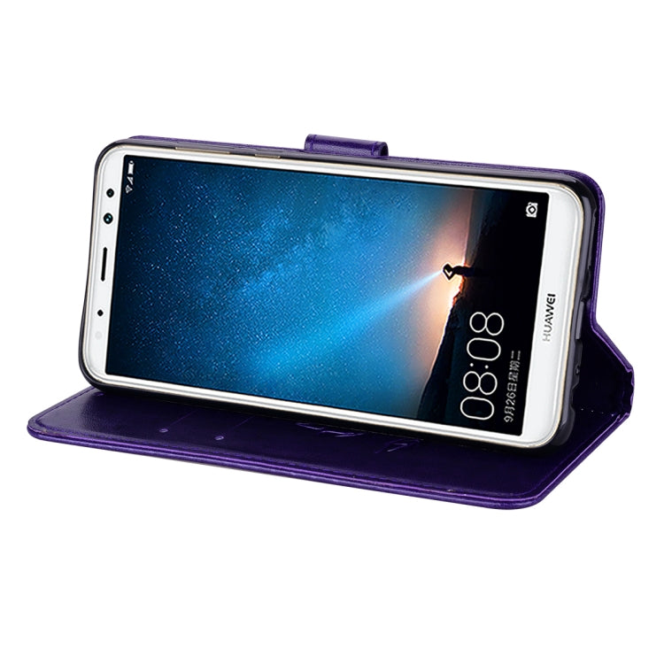 For Huawei Mate 10 Lite Rose Embossed Horizontal Flip Environmental PU Leather Case with Holder & Card Slots & Wallet