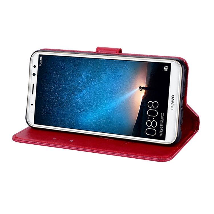 For Huawei Mate 10 Lite Rose Embossed Horizontal Flip Environmental PU Leather Case with Holder & Card Slots & Wallet