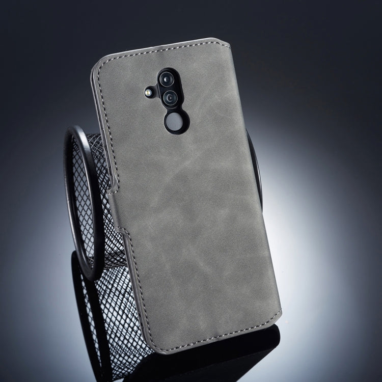 DG.MING Retro Oil Side Horizontal Flip Case for Huawei Mate 20 Lite, with Holder & Card Slots & Wallet