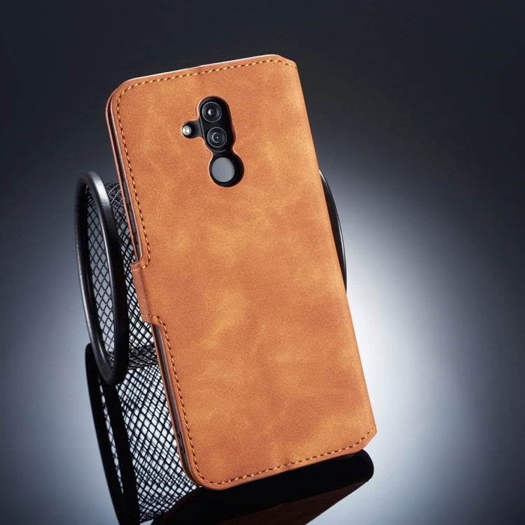 DG.MING Retro Oil Side Horizontal Flip Case for Huawei Mate 20 Lite, with Holder & Card Slots & Wallet