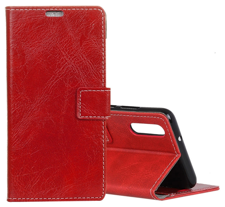 For Huawei P20 Retro Crazy Horse Texture Horizontal Flip Leather Case with Holder & Card Slots & Wallet & Photo Frame