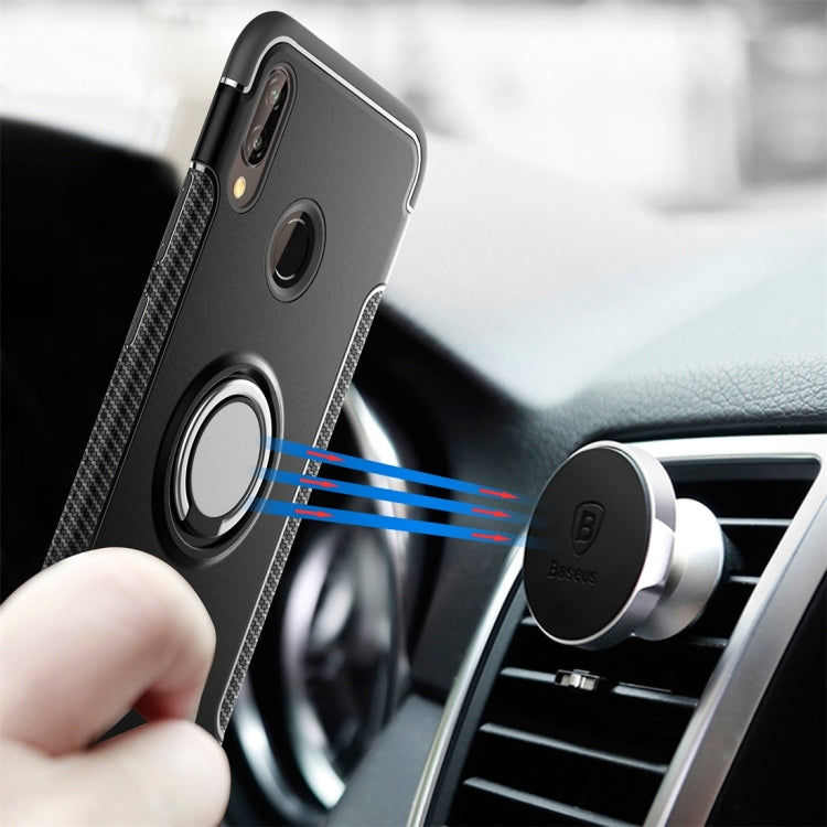 For Huawei P20 Lite Magnetic 360 Degree Rotation Ring Armor Protective Case Back Cover Case