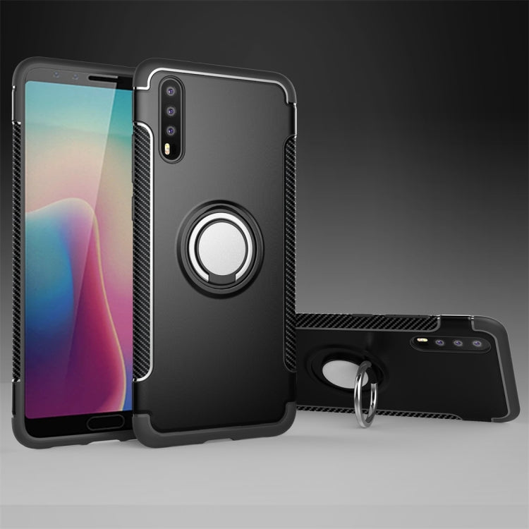 For Huawei P20 Magnetic 360 Degree Rotation Ring Armor Protective Case Back Cover Case