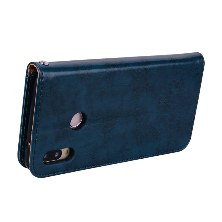 For Huawei P20 Lite Business Style Oil Wax Texture Horizontal Flip Leather Case with Holder & Card Slots & Wallet