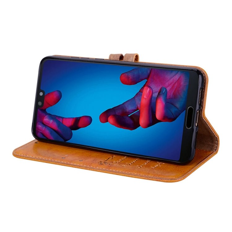 For Huawei P20 Business Style Oil Wax Texture Horizontal Flip Leather Case with Holder & Card Slots & Wallet