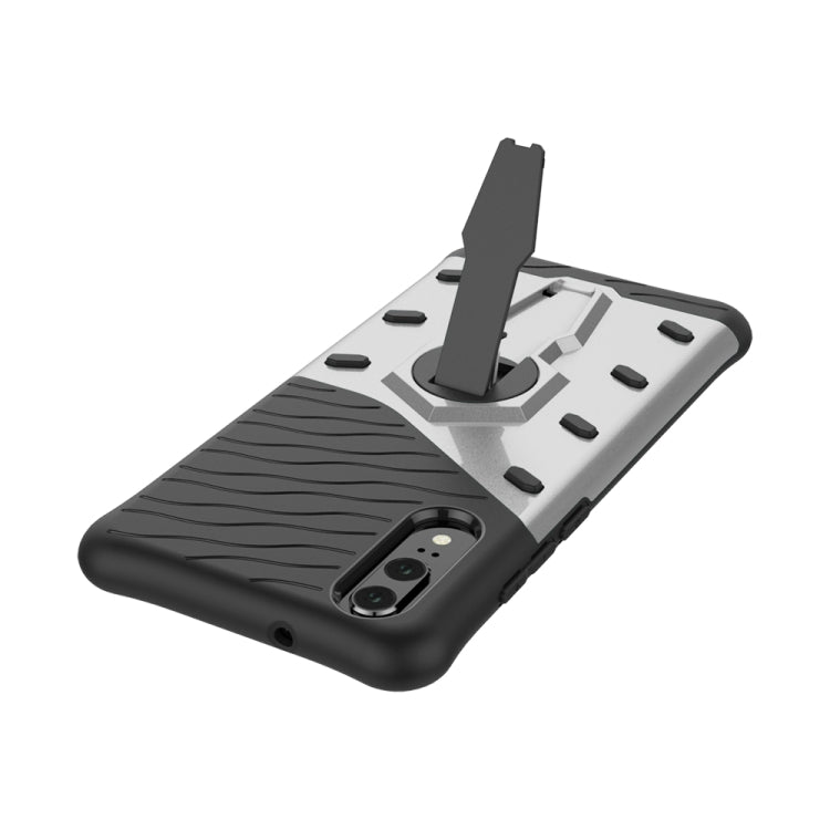 360 Degree Spin  Armor TPU+PC Case for Huawei P20,with Holder