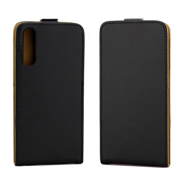 Business Style Vertical Flip TPU Leather Case  for Huawei P20 Pro , with Card Slot (Black)