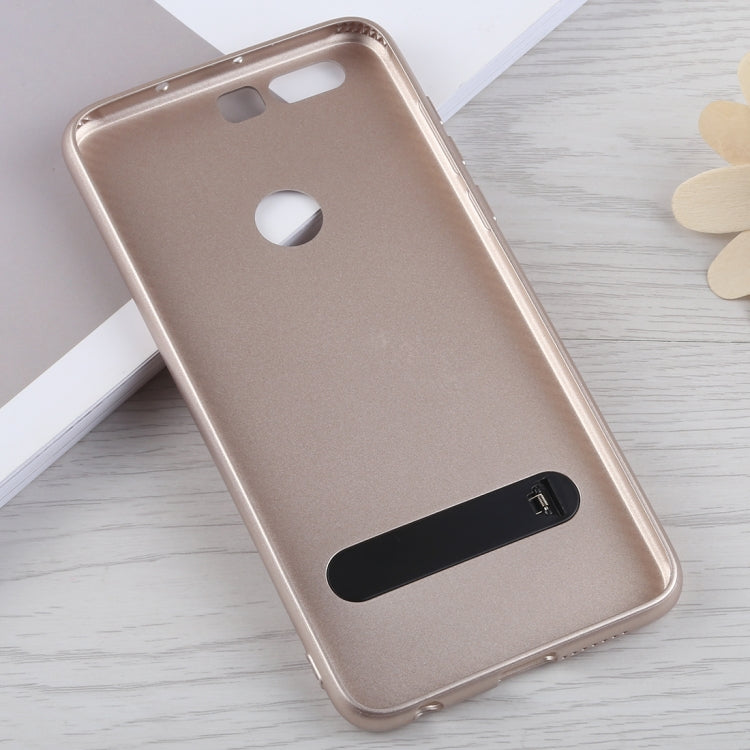 TOTUDESIGN Slim Series Carbon Fiber Texture TPU Case for Huawei Honor 8, with Holder