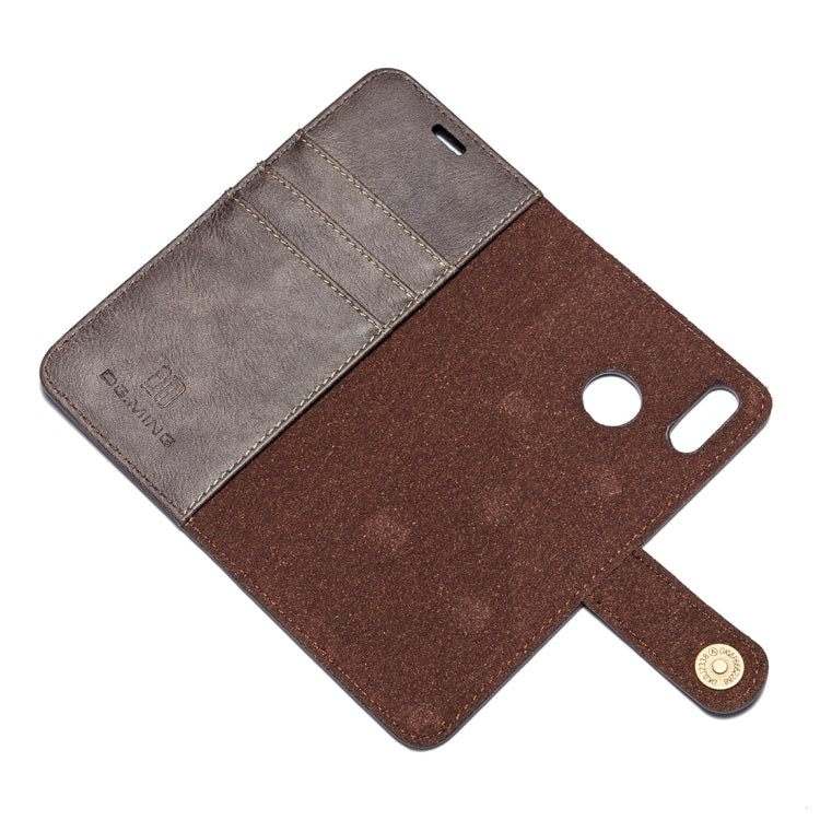 Crazy Horse Texture Flip Detachable Magnetic Leather Case for Huawei P20 Lite, with Holder & Card Slots & Wallet