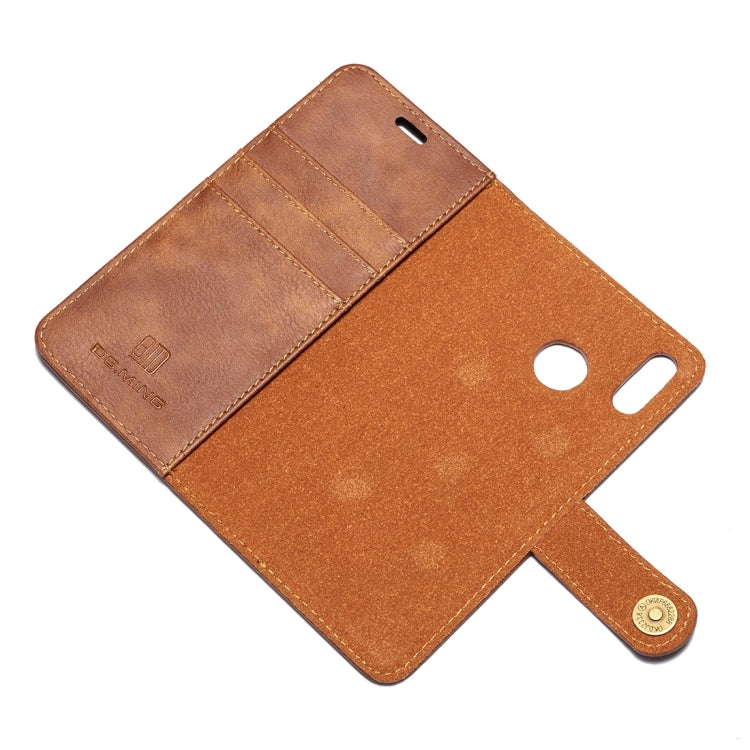 Crazy Horse Texture Flip Detachable Magnetic Leather Case for Huawei P20 Lite, with Holder & Card Slots & Wallet