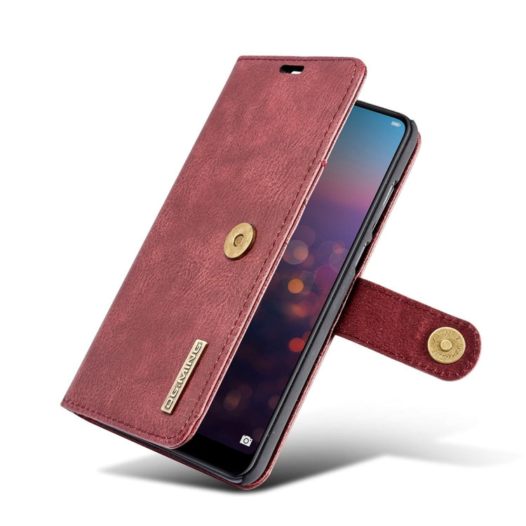 Crazy Horse Texture Flip Detachable Magnetic Leather Case for Huawei P20 Pro, with Holder & Card Slots & Wallet