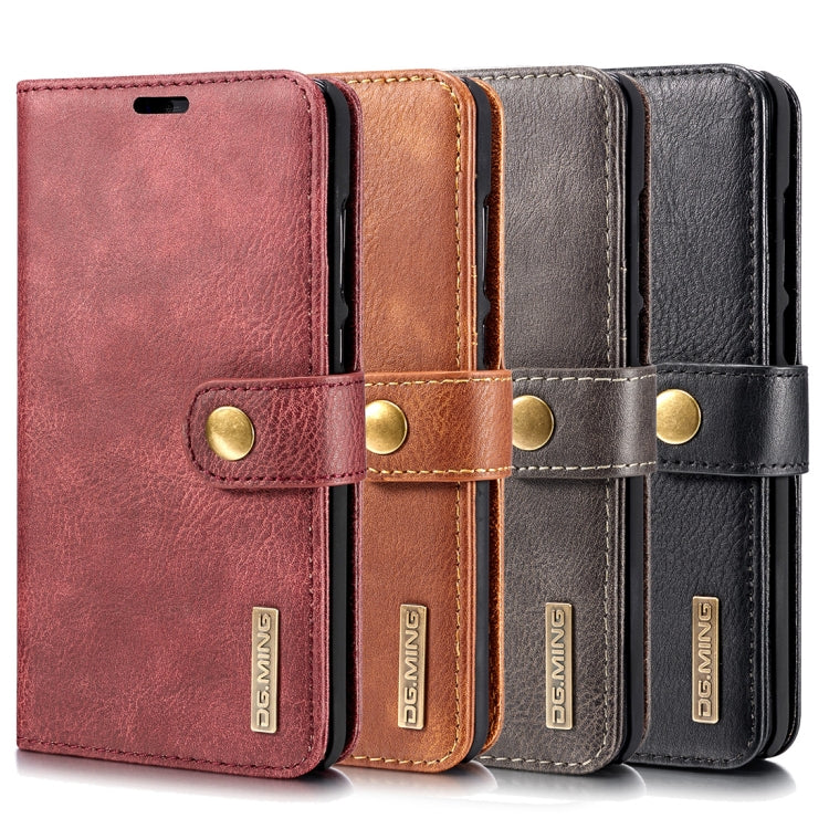 Crazy Horse Texture Flip Detachable Magnetic Leather Case for Huawei P20 Pro, with Holder & Card Slots & Wallet