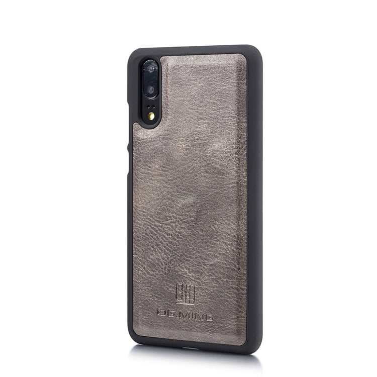 Crazy Horse Texture Flip Detachable Magnetic Leather Case for Huawei P20, with Holder & Card Slots & Wallet